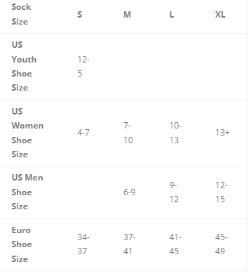 TCK Sock Size